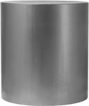 Cylinder Brushed Chrome End Table - Town Of Bargains Furniture - NY
