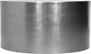 Cylinder Brushed Chrome Coffee Table - Town Of Bargains Furniture - NY