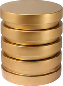 Levels Brushed Gold End Table - Town Of Bargains Furniture - NY