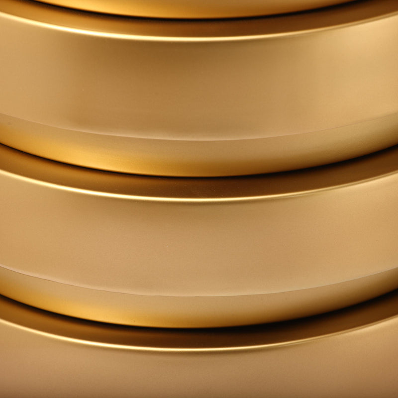 Levels Brushed Gold End Table - Town Of Bargains Furniture - NY