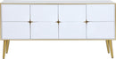 Pop White / Gold Sideboard/Buffet - Town Of Bargains Furniture - NY