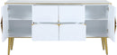 Pop White / Gold Sideboard/Buffet - Town Of Bargains Furniture - NY