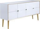 Pop White / Gold Sideboard/Buffet - Town Of Bargains Furniture - NY