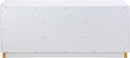 Cosmopolitan White Lacquer Sideboard/Buffet - Town Of Bargains Furniture - NY