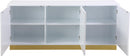 Cosmopolitan White Lacquer Sideboard/Buffet - Town Of Bargains Furniture - NY