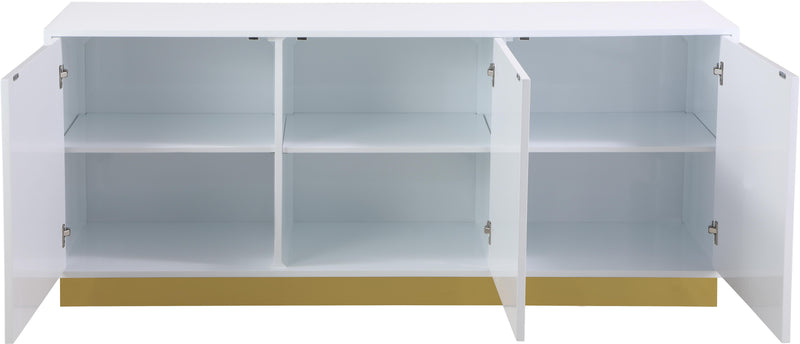 Cosmopolitan White Lacquer Sideboard/Buffet