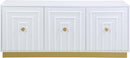 Cosmopolitan White Lacquer Sideboard/Buffet - Town Of Bargains Furniture - NY