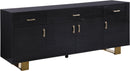 Excel Grey Oak Veneer Lacquer Sideboard/Buffet - Town Of Bargains Furniture - NY