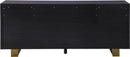 Excel Grey Oak Veneer Lacquer Sideboard/Buffet - Town Of Bargains Furniture - NY