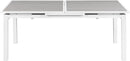 Nizuc Grey manufactured wood Outdoor Patio Extendable Aluminum Dining Table
