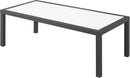 Nizuc White manufactured wood Outdoor Patio Aluminum Coffee Table