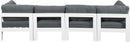 Nizuc Grey Waterproof Fabric Outdoor Patio Modular Sofa - Town Of Bargains Furniture - NY