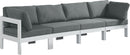 Nizuc Grey Waterproof Fabric Outdoor Patio Modular Sofa - Town Of Bargains Furniture - NY