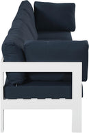 Nizuc Navy Waterproof Fabric Outdoor Patio Modular Sofa - Town Of Bargains Furniture - NY