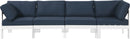 Nizuc Navy Waterproof Fabric Outdoor Patio Modular Sofa - Town Of Bargains Furniture - NY