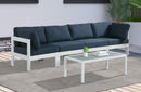 Nizuc Navy Waterproof Fabric Outdoor Patio Modular Sofa - Town Of Bargains Furniture - NY