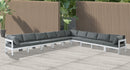 Nizuc Grey Waterproof Fabric Outdoor Patio Modular Sectional - Town Of Bargains Furniture - NY