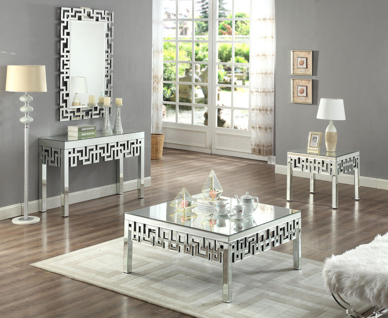 Aria Mirrored End Table - Town Of Bargains Furniture - NY