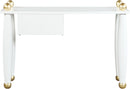Etro White / Gold Desk/Console - Town Of Bargains Furniture - NY