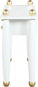 Etro White / Gold Desk/Console - Town Of Bargains Furniture - NY