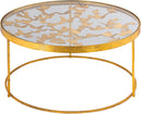 Butterfly Gold Coffee Table - Town Of Bargains Furniture - NY