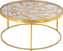 Butterfly Gold Coffee Table - Town Of Bargains Furniture - NY