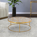 Butterfly Gold Coffee Table - Town Of Bargains Furniture - NY