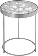 Butterfly Silver End Table - Town Of Bargains Furniture - NY