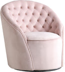 Alessio Pink Velvet Accent Chair - Town Of Bargains Furniture - NY
