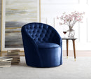 Alessio Navy Velvet Accent Chair - Town Of Bargains Furniture - NY
