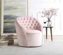Alessio Pink Velvet Accent Chair - Town Of Bargains Furniture - NY