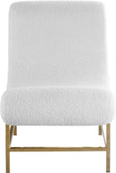 Nube White Faux Sheepskin Fur Accent Chair - Town Of Bargains Furniture - NY