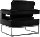 Noah Black Velvet Accent Chair