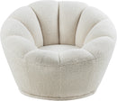 Dream White Faux Sheepskin Fur Accent Chair - Town Of Bargains Furniture - NY