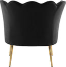 Jester Black Velvet Accent Chair - Town Of Bargains Furniture - NY