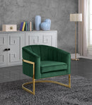 Carter Green Velvet Accent Chair - Town Of Bargains Furniture - NY