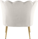 Jester Cream Velvet Accent Chair - Town Of Bargains Furniture - NY