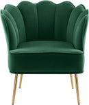 Jester Green Velvet Accent Chair - Town Of Bargains Furniture - NY