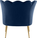 Jester Navy Velvet Accent Chair - Town Of Bargains Furniture - NY
