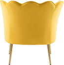Jester Yellow Velvet Accent Chair - Town Of Bargains Furniture - NY
