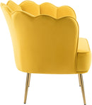Jester Yellow Velvet Accent Chair - Town Of Bargains Furniture - NY