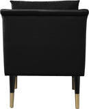 Elegante Black Velvet Accent Chair - Town Of Bargains Furniture - NY