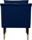 Elegante Navy Velvet Accent Chair - Town Of Bargains Furniture - NY