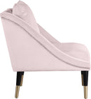 Elegante Pink Velvet Accent Chair - Town Of Bargains Furniture - NY