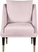 Elegante Pink Velvet Accent Chair - Town Of Bargains Furniture - NY