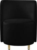 Rotunda Black Velvet Accent Chair - Town Of Bargains Furniture - NY