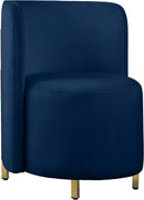 Rotunda Navy Velvet Accent Chair - Town Of Bargains Furniture - NY