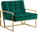 Pierre Green Velvet Accent Chair - Town Of Bargains Furniture - NY