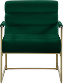 Wayne Green Velvet Accent Chair - Town Of Bargains Furniture - NY
