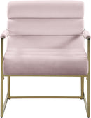 Wayne Pink Velvet Accent Chair - Town Of Bargains Furniture - NY
